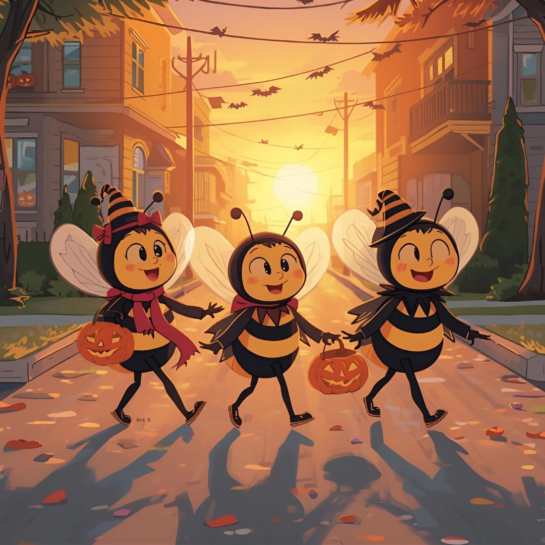 Halloween in rapporto con le api